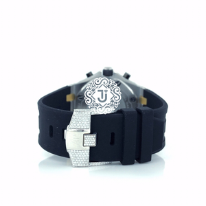 Reloj Mecánico de Acero Inoxidable con Diamantes Moissanite, Estilo Hip Hop, Números Romanos, Unisex, Casual y Formal, Alta Demanda - Product Image 5