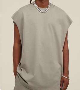 เสื้อกล้ามออกกำลังกายผู้ชายทรงโอเวอร์ไซส์สไตล์วินเทจผ้าฝ้ายยี่ห้อ NESTA SPORTS แขนเสื้อแบบดรอปอาร์ม เหมาะสำหรับใส่ลำลอง เล่นกีฬา ฟิตเนส วิ่ง และเข้ายิม - Product Image 3