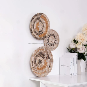 2022 Best Sale Eco Friendly Item High Quality Best Selling Natural Seagrass Wall Hanging Baskets Decor - Product Image 6