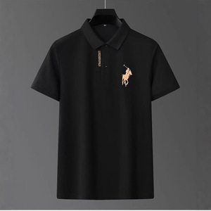 Camisa Polo Bordada para Hombre |   Camiseta de Manga Corta Tejida de Algodón/Poliéster |   Polo Informal y Transpirable, Personalizable OEM - Product Image 6