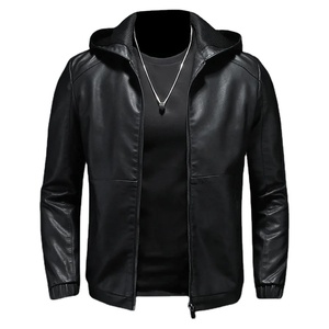 Chaqueta de piel auténtica personalizada con servicio OEM para hombre, chaquetas de invierno con cremallera para hombre, nuevas chaquetas de piel a la moda para hombre a la venta - Product Image 2