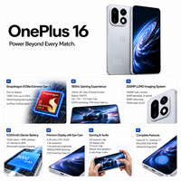 Smartphone Android 5G Original 2026 OnePlus 16 Snapdragon 165Hz Natif 9000mAh 200MP Débloqué Charge Rapide 100W