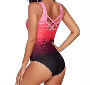 Maillot de bain une pièce de haute qualité pour femme, taille haute, sexy, pour la plage, avec logo frontal - Product Image 5