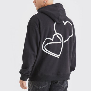 Vêtements de mode, sweats à capuche imprimés en relief, sweats à capuche 3D surdimensionnés en coton épais et polyester, sweats à capuche imprimés en relief pour hommes - Product Image 2