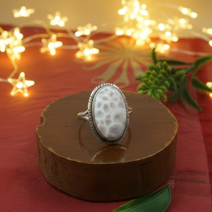 Pink Larimar Oval Gemstone 925 Sterling <b>Silver</b> Rose & Yellow Gold Plated Handmade <b>Ring</b> Boho <b>Statement</b> Jewelry Gift for Women Men - Product Image 6