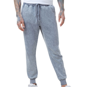 New Best Design <b>Men</b> Acid Wash Sweatpants Heavyweight Cotton Joggers Vintage Style Streetwear Wholesale Acid Wash <b>Trousers</b> - Product Image 1