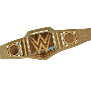 Ceinture de champion WWE Premium, ceinture de lutte dorée avec logo W emblématique, design personnalisé de haute qualité pour collectionneurs et fans - Product Image 4