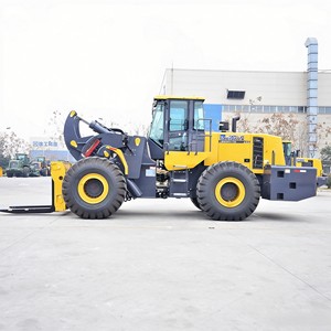 Cargadora de Ruedas Delantera Diésel Grande LW600KV-T25 con Accesorio de Horquilla, PLC y Bomba para Carga/Descarga de Bloques en Almacenes de Piedra - Product Image 2