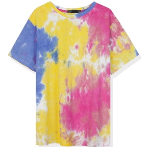 Oversized <b>Tie</b> Dye Tee Heavyweight Cotton Crew <b>Neck</b> Drop Shoulder Loose Fit Casual Unisex T Shirt Wholesale Manufacturer - Product Image 1