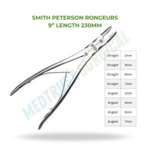 Rongeurs Smith Peterson 230 mm pour Neurochirurgie, Chirurgie de la Colonne Vertébrale, Instrument Orthopédique de Coupe Osseuse - Product Image 2