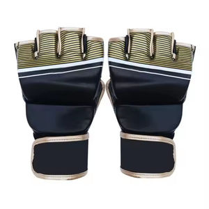 Gants de grappling MMA en cuir véritable à paume ouverte pour l'entraînement, fournisseur OEM, service de marque privée pour le MMA - Product Image 5