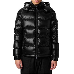 Chaqueta acolchada larga con capucha de invierno para hombre, impermeable, a prueba de viento, con aislamiento de poliéster, relleno frontal decorado, ropa de abrigo acolchada Plus - Product Image 1