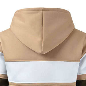 Sweat à capuche pour homme, coupe classique, tricoté, avec logo personnalisé et blocs de couleur, style streetwear, fabrication pakistanaise, marque privée, en vente - Product Image 5