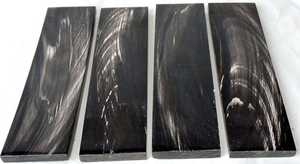 Blocs de corne écologiques en matériaux organiques, polis, faits à la main, style animalier, taille et logo personnalisables pour manches de couteaux - Product Image 4