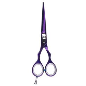 Ciseaux de coiffure professionnels en acier inoxydable 440C, lame tranchante, manche moyen, pour droitiers, usage en salon, légers, réutilisables - Product Image 5