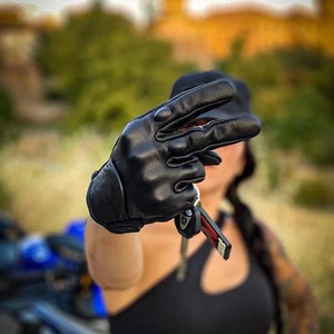 Guantes de Motocicleta de Cuero Cómodos, Servicio OEM, Antideslizantes, para Carreras, de Alta Calidad, Directo de Fábrica - Product Image 5