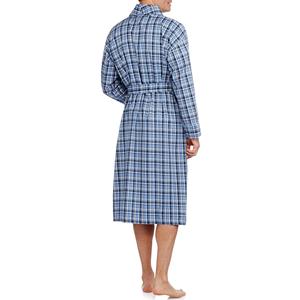 Peignoir de nuit décontracté en flanelle pour homme, manches longues, matière douce, anti-plis, prix raisonnable, vente chaude - Product Image 2