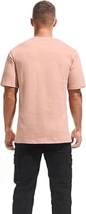 T-shirt à manches courtes pour homme en coton 100%, coupe ample, noir, mode été, séchage rapide, respirant, service OEM, col rond, haute qualité - Product Image 3