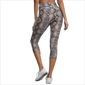 Leggings de sport taille haute en Spandex et Polyester, couleur unie, longueur intégrale, sans couture, pour le sport, prix de gros, personnalisable - Product Image 5