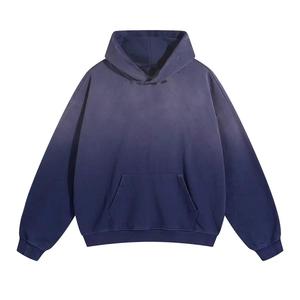 Nouveaux sweats à capuche tendance pour hommes, effet délavé, avec logo personnalisé, sweats à capuche délavés pour hommes, basiques décontractés, en coton mélangé, effet délavé - Product Image 1