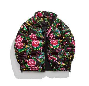 Unisex Plaid Print Hooded Slim Fit Puffer Jacket Stand Collar Windproof <b>Winter</b> <b>Fleece</b> 100% Polyester Zipper Front - Product Image 4