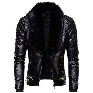 Veste en cuir PU à capuche de haute qualité pour hommes avec broderie personnalisée Manteau d'hiver de qualité supérieure fabriqué au Pakistan - Product Image 1