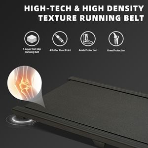 ลู่วิ่งไฟฟ้าแบบพกพา 1.0 แรงม้า สำหรับวางใต้โต๊ะ พร้อมระบบปรับความชัน เหมาะสำหรับใช้ในบ้าน/สำนักงาน เครื่องเดิน-วิ่งออกกำลังกาย รุ่น 242 - Product Image 2