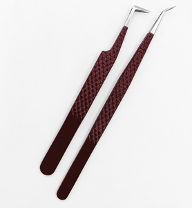 Juego de Pinzas para Extensión de Pestañas Profesionales HARRAR GROUP COMPANIES, de Acero Inoxidable Marrón, Punta Lisa, 13 cm, Duraderas y Reutilizables, 2 Piezas - Product Image 4