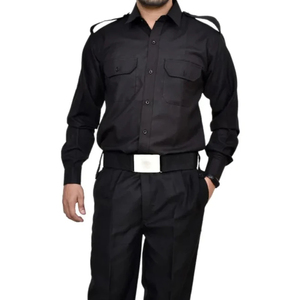 Tenue de sécurité personnalisable couleur été pour homme – Ensemble chemise et pantalon cargo en polyester-coton haute qualité avec détection anti-aiguille, logo OEM - Product Image 3