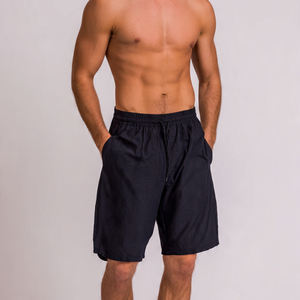 Shorts de yoga en polyester/coton pour homme, légers, avec cordon de serrage à la taille, de haute qualité, séchage rapide, écologiques, streetwear uni, jogging - Product Image 6