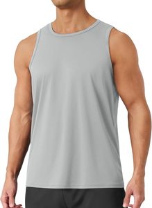 Nueva Camiseta sin Mangas para Hombre, Color Azul Rey, Cuello Redondo, de Secado Rápido, Tejida, Color Sólido, Informal, Deportiva - Product Image 4