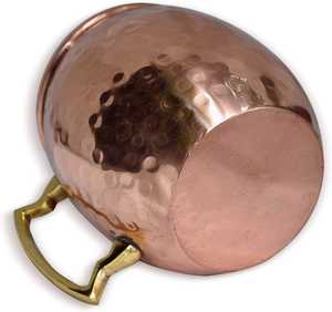 Taza de Cobre Puro Hecha a Mano con Diseño Pintado a Mano, Apta para Alimentos, Tapa Antiderrames, Aislamiento al Vacío, Colores y Logotipo Personalizables - Product Image 3