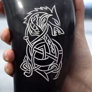 Cuerno para Beber de Cuerno Vikingo Natural, Ecológico y Pulido, Diseño Atractivo de PERFECT ENTERPRISES, Cuerno de Buey Real para Decoración del Hogar y Bodas - Product Image 4