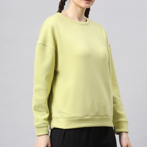 Sweat-shirts pour femmes respirants et personnalisés, effet délavé, 100 % coton, coupe classique – Meilleur fournisseur en gros - Product Image 4
