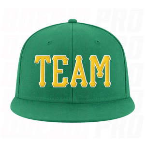 Gorra de Béisbol Personalizada con Cierre Ajustable, Color Verde Kelly, Dorado y Blanco, con Logotipo Bordado Premium - Product Image 2