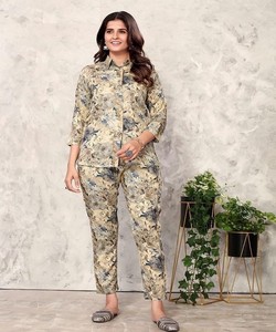 Conjunto de Salwar Kameez Moderno con Estampado de Rayón para Mujer, Ropa Casual para Todas las Temporadas, Corte Regular, Estilo India Pakistán 85204 SALASAR Vol-1 - Product Image 1