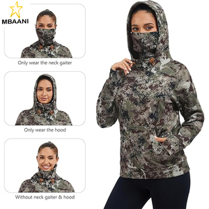 Sweat-shirt polaire pour femme avec cache-cou, résistant à l'eau, idéal pour la pêche et la randonnée - Product Image 5