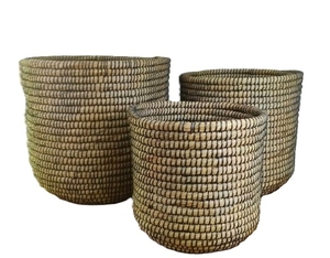 Handicraft Kaisagrass Storage <b>Basket</b> High Quality 100% Natural Eco-Friendly <b>Basket</b> For Home Decor Custom Logo - Product Image 6