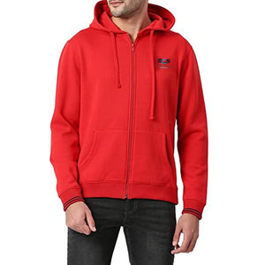 Sudadera con capucha completa para hombre, informal, de tela suave, ajuste cómodo, perfecta para ropa urbana básica. - Product Image 1