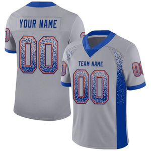 Customized American Football Jerseys Short Sleeve 100% Polyester Anti-Bacterial Breathable Custom Color Unisex Jersey Set - Product Image 3