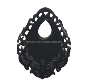 Broches décoratives de luxe en corne naturelle, écologiques, modernes, polies, de forme irrégulière, barrettes, épingles à cheveux, accessoires de coiffure, bijoux - Product Image 6
