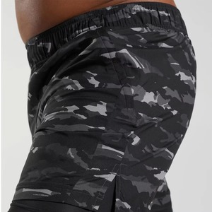 Shorts de Baño para Hombre con Estampado de Camuflaje, Corte Regular, Secado Rápido, Spandex, Poliéster, con Cordón Ajustable - Product Image 2