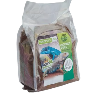 วัสดุรองพื้นสำหรับสัตว์เลื้อยคลานและสัตว์ครึ่งบกครึ่งน้ำ คุณภาพดีที่สุด - ใยมะพร้าวแบบถุง 100% ปราศจากสารเคมี ปราศจากฝุ่น จากผู้ผลิตชั้นนำ - Product Image 1