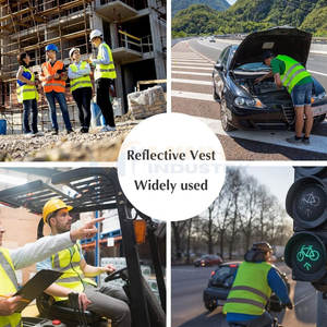 Chaleco de seguridad de alta calidad, chaleco de seguridad de alta visibilidad, chaleco de seguridad con diseño de logotipo personalizado para venta al por mayor en línea - Product Image 5