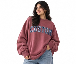 Fabricante de Sudaderas Oversize de Cuello Alto para Mujer, de Algodón y Felpa, con Dobladillo Acanalado y Hombros Caídos, Estilo Casual, ODM - Product Image 1