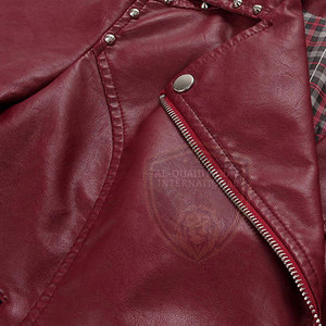 Solid Color <b>Plus</b> <b>Size</b> Leather <b>Jacket</b> Reasonable Price Leather <b>Jacket</b> <b>Light</b> <b>Weight</b> Leather <b>Jacket</b> - Product Image 6