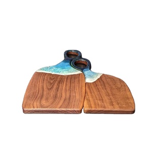 Hermosa resina natural y tabla de cortar de madera con pulido para una elegante adición a las cocinas modernas Tabla de cortar - Product Image 6