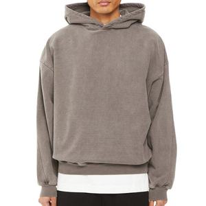 Sweat à capuche unisexe oversize en coton épais, personnalisable, style streetwear, vente en gros, fournisseur en vrac, collection automne - Product Image 4