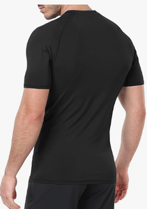 HAWK SPORTS INDUSTRIES Débardeur de compression en polyester tricoté pour homme, col rond, couleur unie, séchage rapide, sportif, sans manches, pour l'entraînement - Product Image 2