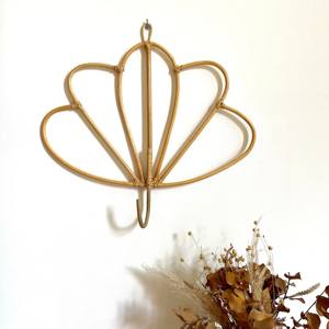 Nouveau design de crochet de suspension papillon en rotin, crochets de décoration de la maison et organisation murale, prix le plus bas - Product Image 4